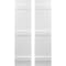 Ekena Millwork Americraft 4-Board, 3 Batten Exterior Real Wood Joined Board-n-Batten Shutters, ARW401BB414X48WHH, PR ARW401BB414X48WHH - alternate 1